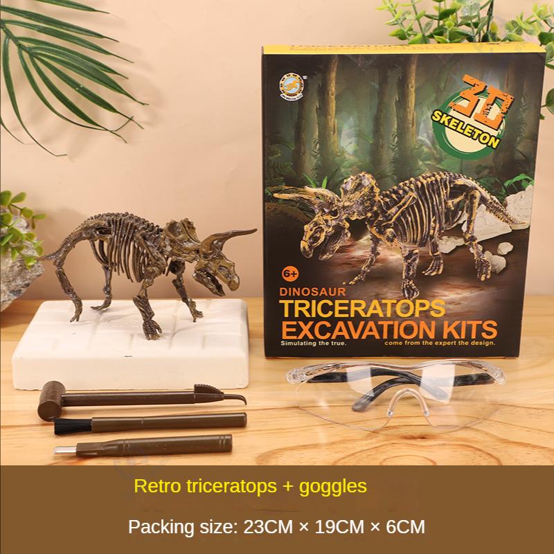 Jurassic Dinosaur Fossil excavation kits Education archeology Exquisite Toy Set Action Children Figure Education Gift BabyA9BC00