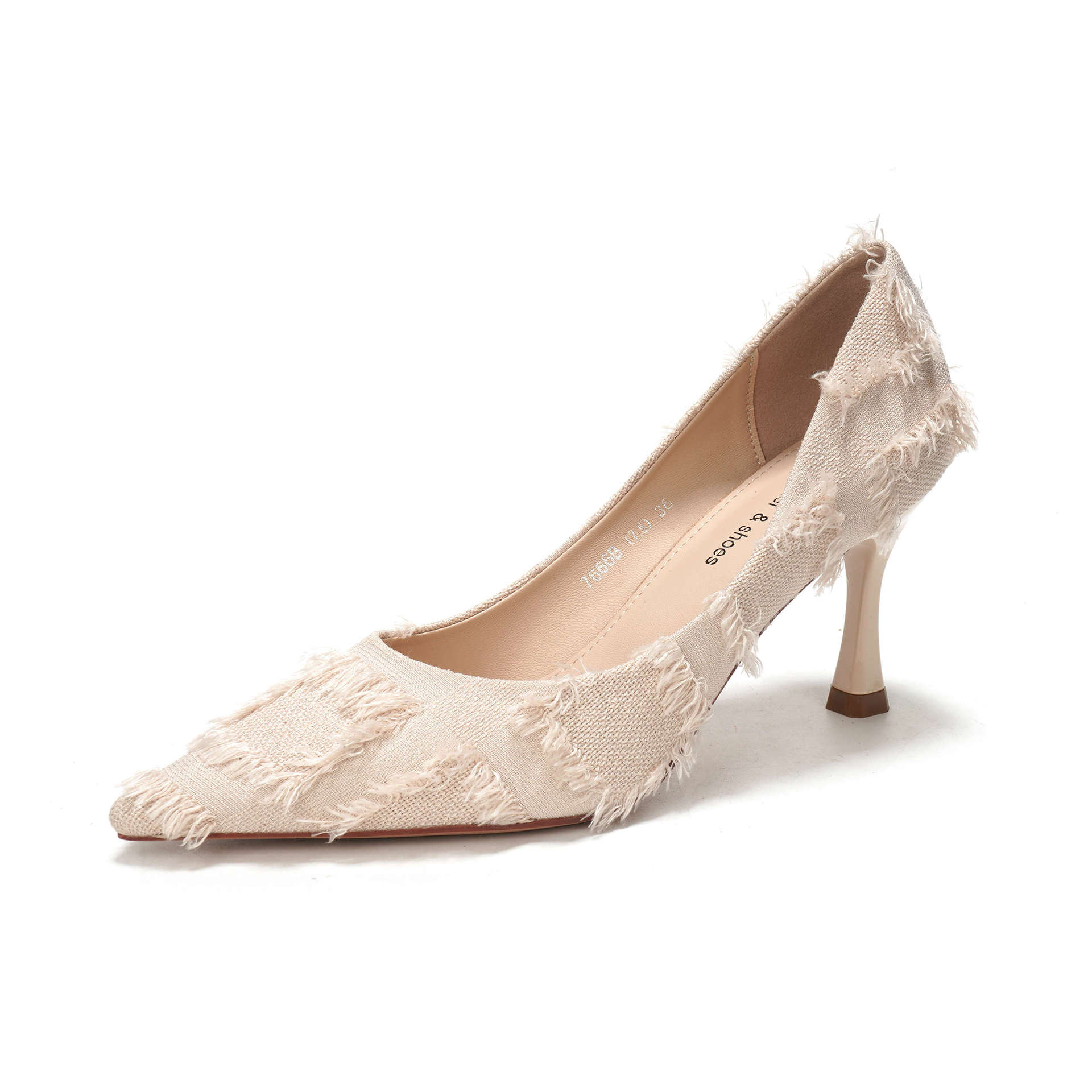 

B Mao Mao сетка тонкий каблук острый темперамент легкие роскошные старые деньги стиль высокие каблуки женские новые весенние туфли 34