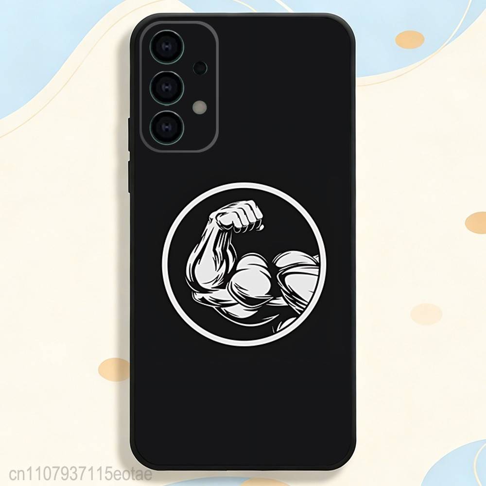 Bodybuilding muscle training barbell Case for Samsung S series s21 s22 s23 s24 s25 FE Plus Ultra TPU Soft to Skin-friendly case