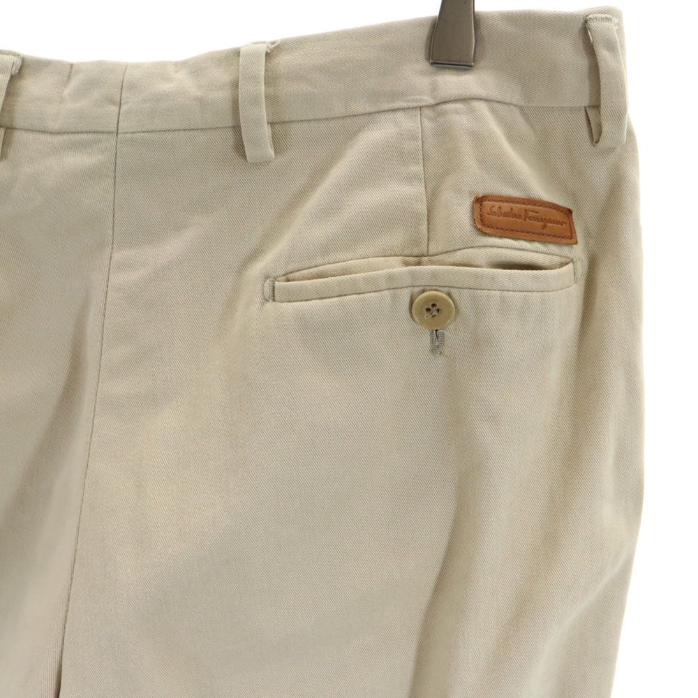 Salvatore Ferragamo Made In Italy Chino Pants 50 Beige Men's Used