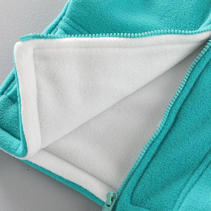 Girls Boys Polar Fleece Vests Children's Sleeveless Double-layer Thermal Jacket Kids Waistcoat Boy's Autumn Winter Outerwea