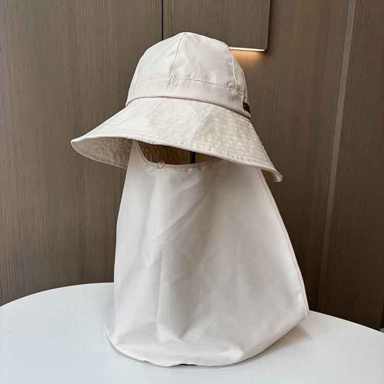 Women's big-brimmed face covering sunscreen hat summer shawl neck protection neck sun hat quick-drying outdoor mountaineering leisure sun hat