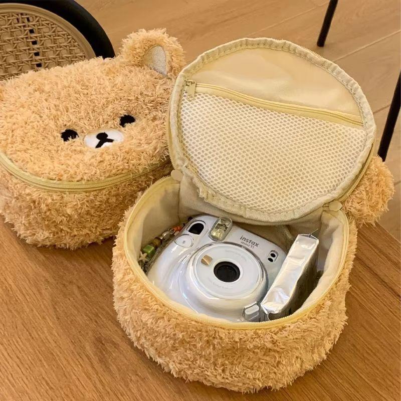 Cartoon Rilakkuma Storage Mini Makeup Bag Portable Toiletry Pouch Essential For Travel Practical Bathroom Anime Periphery Gift