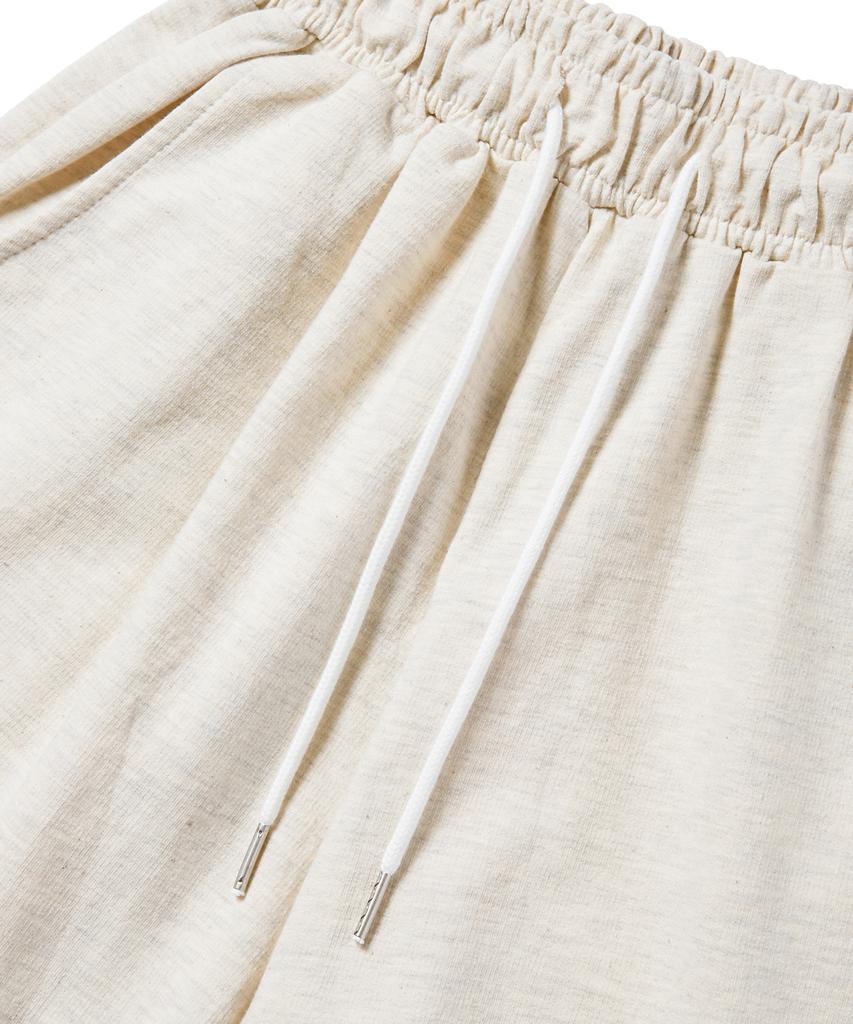 Eseulisseutyudio Lettering Sweatshirt Shorts Oatmeal