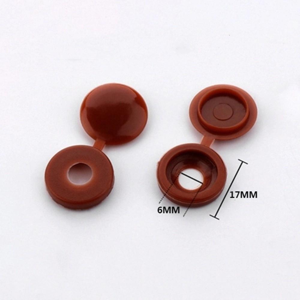 100PCS DIY Screw Protective Covers Universal Fit Fold Snap Cap Fixing Caps Furniture Hardware