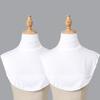 2/Pcs Solid Color Modal High Nack Fake Collar Soft False Collar For Women Solid Color Elastic Jersey Detachable Collar