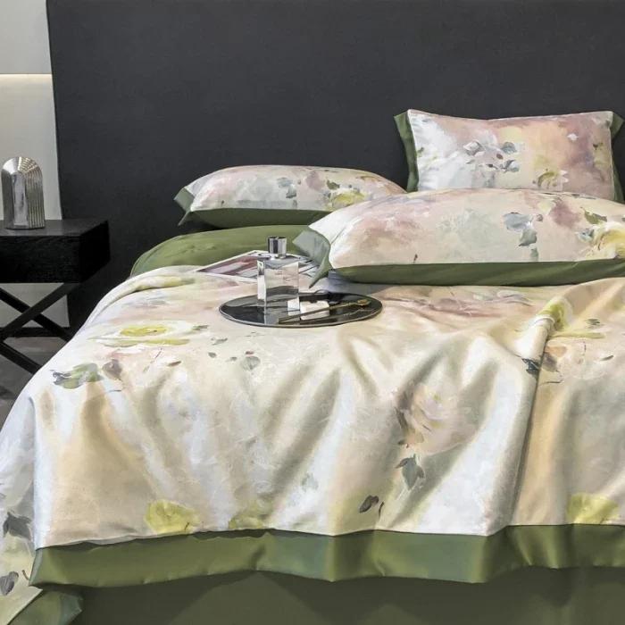 Tencel air conditioner quilt 4-piece summer washable silk summer cool quilt thin sleeping naked ice silk summer quilt