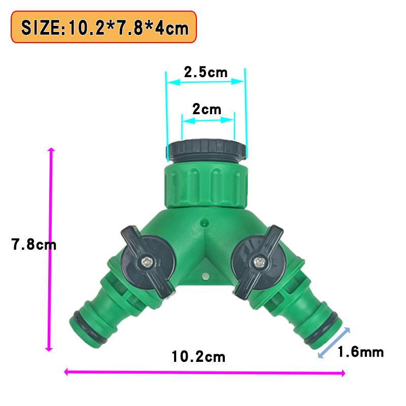 Verdickter ABS-Vierwege-Wasserrohr-Schnellverbinder mit Schalterventil-Verteiler
