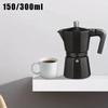 Black Coffee Maker Moka Pot Aluminum Cafe Brewing Tools Vintage Espresso Kettle  Stovetop