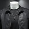 Spring Artificial Leather Jacket Men Motorcycle Jacket Male Stand Collar Casual Windbreaker Mens Clothing