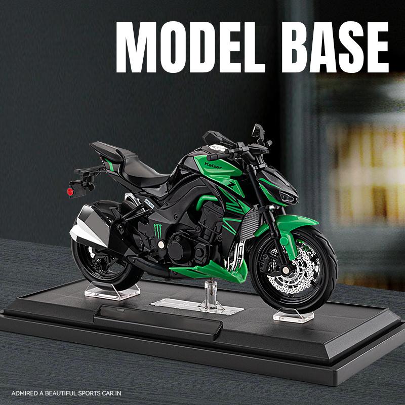 1/12 Scale Kawasaki Z1000 Street Cars Motorcycle Diecast Model Car Alloy Metal Shock Absorption Sound Light Simulation Motors for Boys