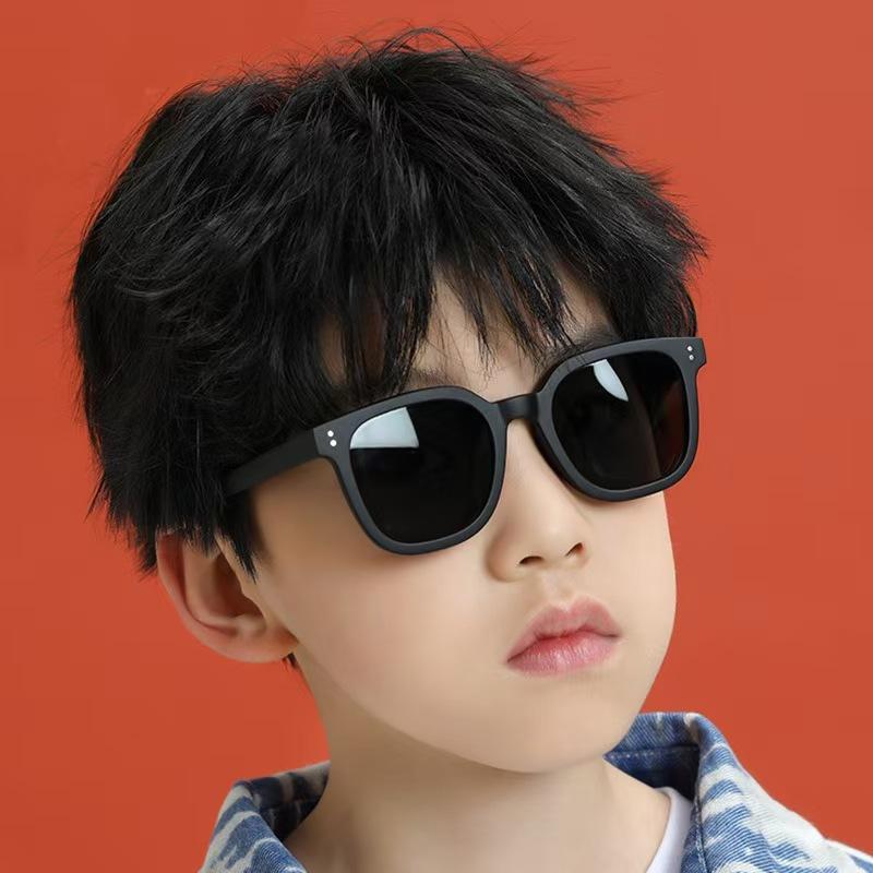 Fashion Square Children Black Sunglasses Kids Glasses Boy Girl Stylish Baby Student Eyeglasses Party Eyewear Uv400