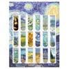 Magnetic Bookmark Color Reverie Van Gogh Oil Painting Starry Sky Literary Magnet Book Page Holder 18 Refrigerator Stickers