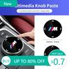New Car Multimedia Knob Button Cover Rotary Sticker Cars Accessories For BMW Performance E46 E90 G11 F10 F30 G08 X6 5 Serie