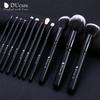 DUcare Professional 12pcs Makeup Brushes Set Powder Foundation Eyeshadow Face Eyes Black Natural-synthetic Hair Make Up Brushes