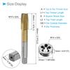 CoCud Metric Tap and Die Set, M14 X 2 Thread, Titanium Coated, Spiral Point Screw Tap, Round Thread Cutting Tool Kit for Tapping and Correction, 1 Set