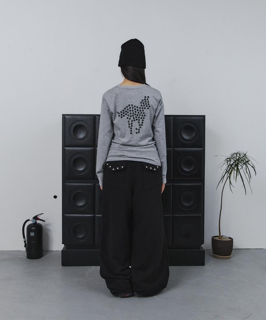 Tansanmageunesyum Pony Hotfix Long Sleeve (Gray)