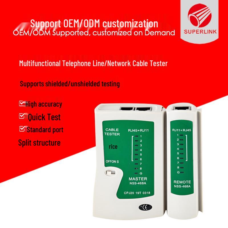 Многофункциональный тестер целостности сетевых и телефонных кабелей 175x110x35mm