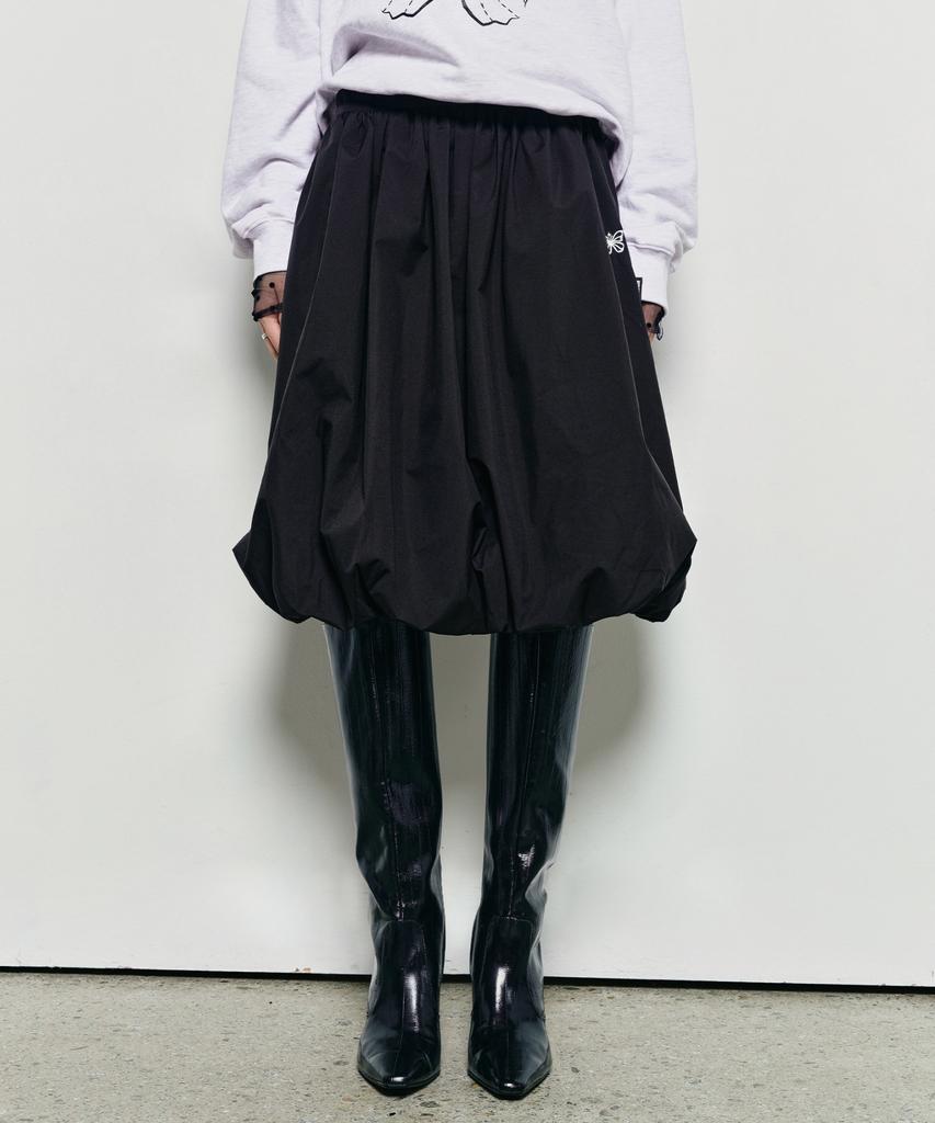 Nigaennikol Butterfly Volume Balloon Skirt_Black