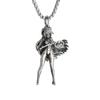 Vintage Punk Invertiertes Pentagram Satanisches Ziegen-Halskettenanhänger für Männer Einzigartiger Heidnischer Amulett-Schmuck