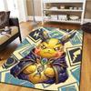 Pikachu Cartoon Digital Print Carpet, Living Room Floor Mat, Bedroom Decorative Rug, Play Mat -HYQ66