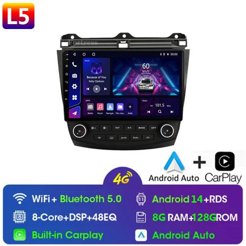 Android 14 Car Radio for Honda Accord 7 2003-2008 GPS Navigation Multimedia Video Player Carplay Android Auto Car Stereo 2 Din