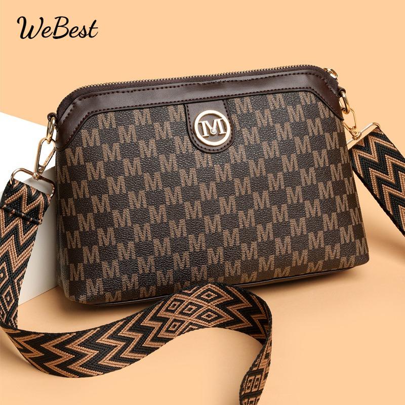

Retro Printed Single Shoulder Crossbody Women s Bag чёрный