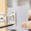 Cabinet Hinge Hole Repair Kit Stainless Steel Hinge Fixing Plate Kit Wardrobe Cupboard Hinges Board Reinforced Mounting Bracket