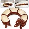 Dachshund Shape Living Room Candy Snacks Nuts Seeds Dry Fruits Plastic Plate Dishes Bowl Breakfast Plates Tray Tableware