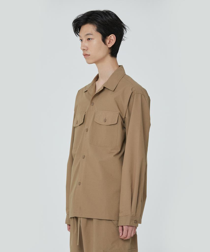 Publicfigure Chambray Shirt Jacket_Beige