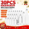 30pcs, 25/50/100/150mlMini Liquor Bottles, Reusable Plastic Empty Spirit Bottles For Baby Shower, Weddings, Parties Bridal Party