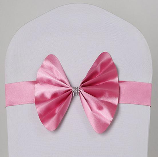 Hotel Chair Back Ribbon Bow Decoration for Weddings
