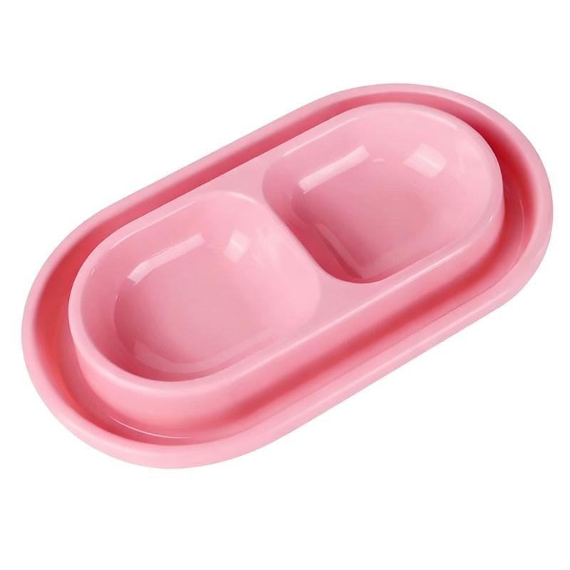 Ants Resistant Double Compartment Cats Feeders Bowl for Pet Food and Water Suitable for Indoor and Outdoor Use