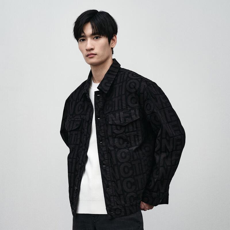 GXG Men's New Year Collection Black Denim Jacket