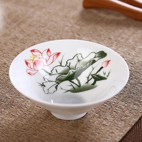 Jingdezhen Dropshipping Tea Set Hand-painted Tea Cup Puer Black Tea Tieguanyin Ceramic Small Cups Chinese Household Teaware