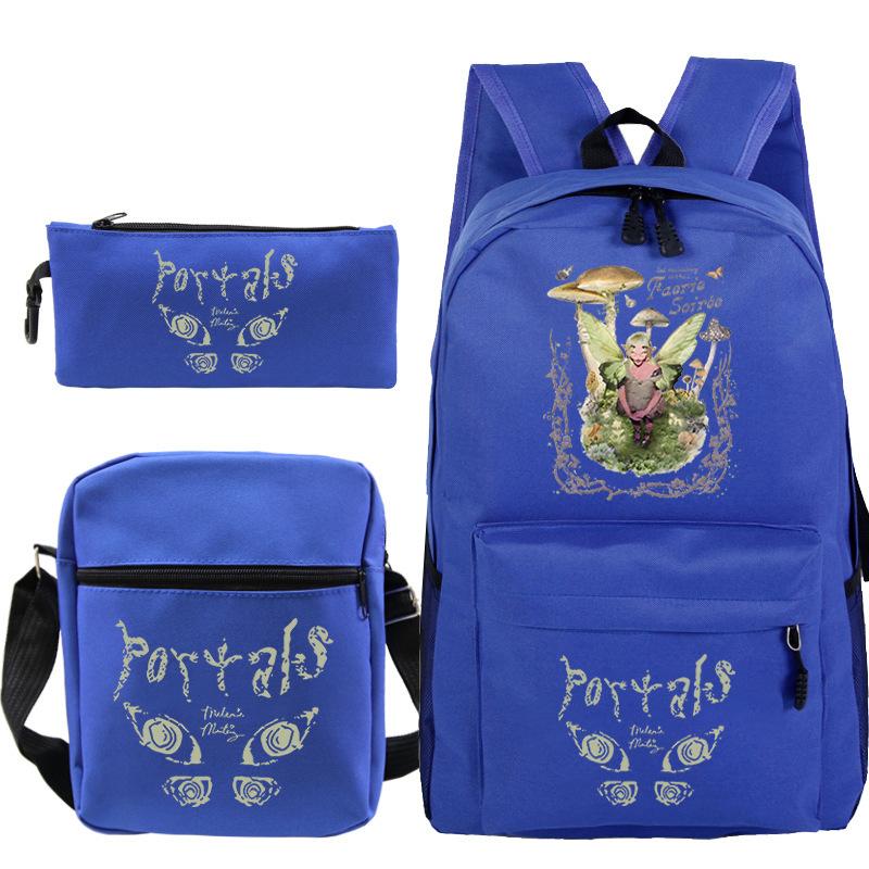 Popular Singer Peripheral Backpack Pencil Case Student Schoolbag Three-piece Set
