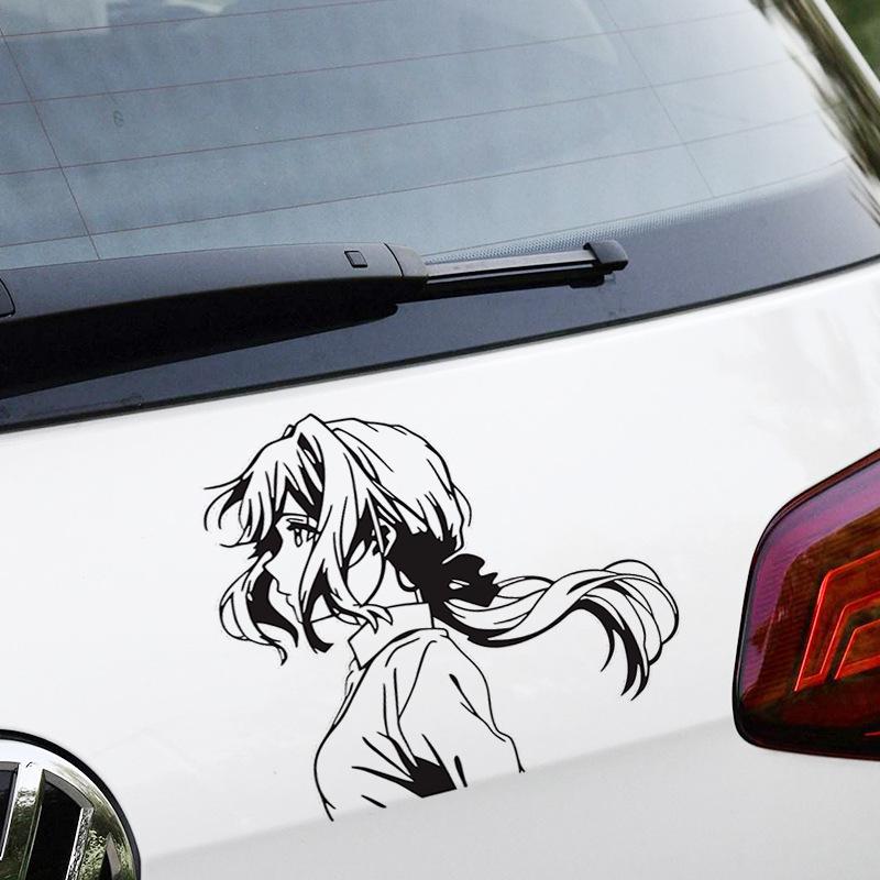 Violet Evergarden Sakura Petal Car Sticker - 2D Anime Rear Decoration