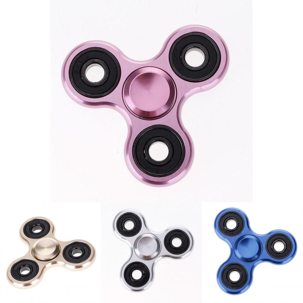 Premium Aluminum Alloy Tri-spinner Silent Bearing Metal Fidget Toy Stress Relief