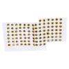 100Pcs Fishing Lure Eyes ThreeDimensional Sticky Lightweight Durable Fisheye Sticker for Making Fishing Bait(Gold )