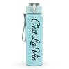1PC C'est La Vie Script Letter 750ml Color Plastic Sports Water Bottle Leakproof Flip Straw Lid Suitable for Sports Office Home Use