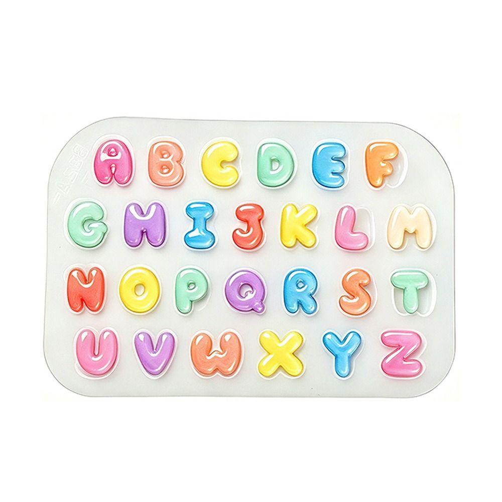 DIY Mini Letter Crystal Mould Non-stick Resin Key Pendant Mold for Jewelry Accessories