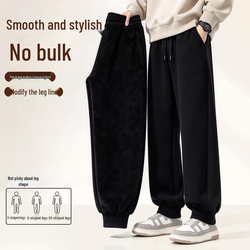 Jeanswest Men's Fleece-Lined Cuffed Casual Joggers
