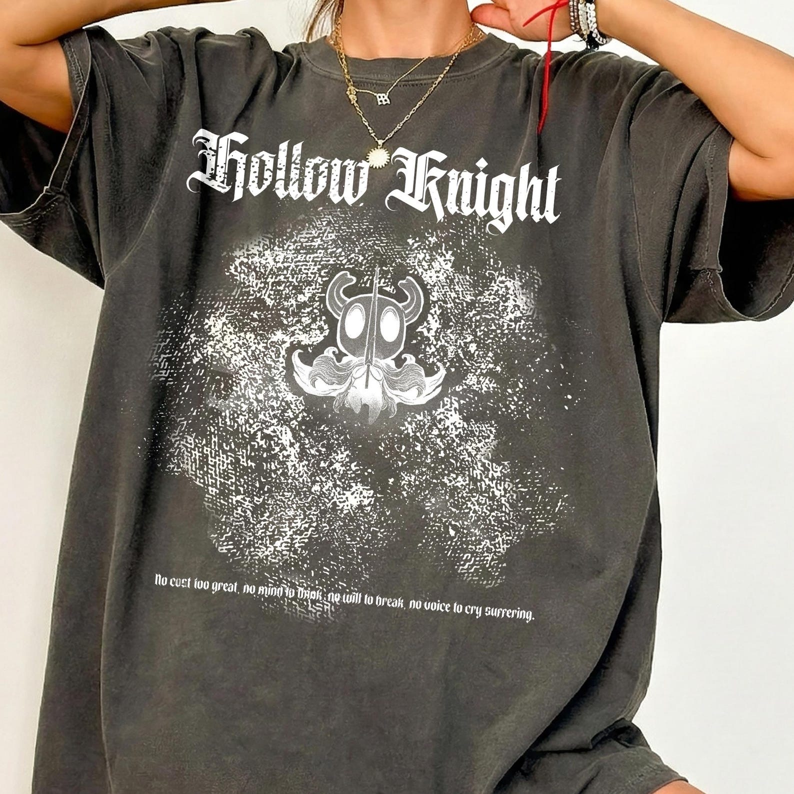 Hollow Knight Silksong Shirt, Vintage Silksong T-Shirt, Gothic Indie Game Graphic Tee L