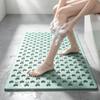 Non Slip PVC Shower Mat with Suction Cups, Drain Holes Massage Bath Mat Quick Dry Bathroom Floor Mat