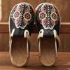 Ethnic Trend Cloth Shoes Slippers Women, Ancient Embroidered Women's Shoes One Pedal, Hand-woven Shoes