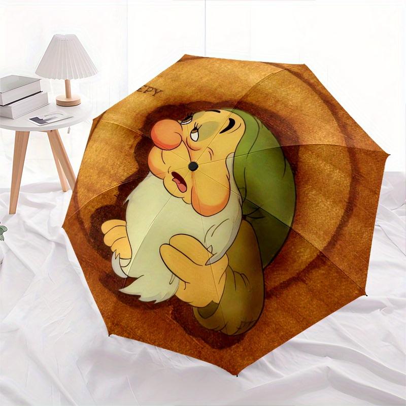 

Sleepy Dwarf Fashion Umbrella, Automatic Opening and Closing Cartoon Design, Iron Ribs and Handle, 8 Ribs, Suitable for All Occasions and Tr