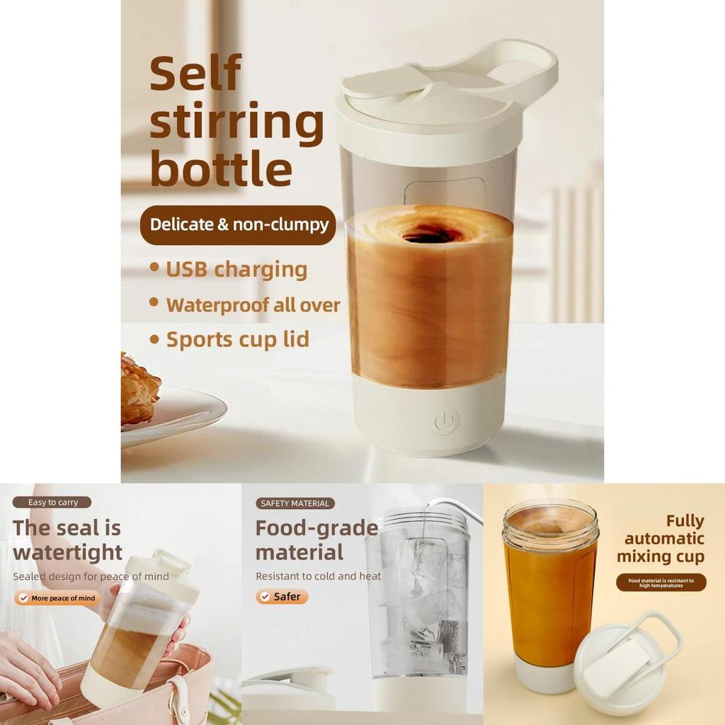 Rechargeable Shake Mixer Cup With Stirring Capabilities For Active Lifestyle