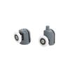2 Pcs Shower Door Rollers Curved Double Doors Top Shower Door Rollers Pulleys Wheels Runners Bathroom Double Wheel
