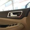 Für Ford Focus 2 Mk2 2009–2012, Edelstahl-Innentürgriff, kreisförmige Zierleiste, Chrom-Pailletten-Abdeckungsaufkleber