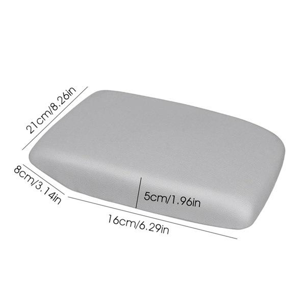 Gray Leather & Plastic Armrest Cover for Toyota Han Console